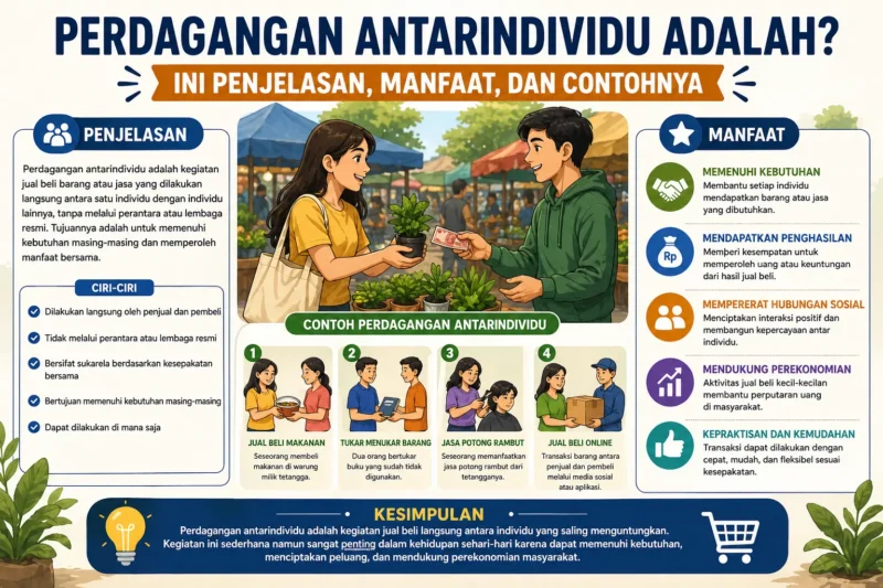Perdagangan Antarindividu Adalah? Ini Penjelasan, Manfaat, dan Contohnya