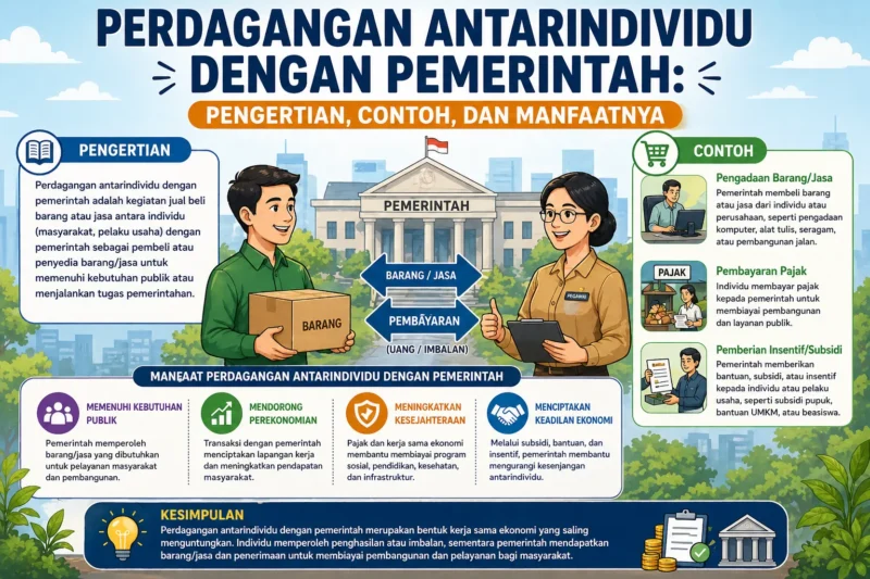 Perdagangan Antarindividu dengan Pemerintah: Pengertian, Contoh, dan Manfaatnya