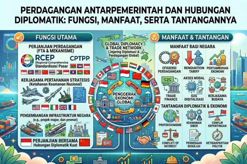 Perdagangan Antarpemerintah dan Hubungan Diplomatik: Fungsi, Manfaat, serta Tantangannya