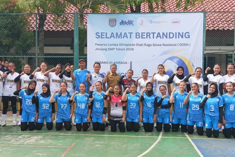 Tim Bola Voli Putri SMPN 20 Depok Raih Juara O2SN Kota Depok 2026 (Istimewa)