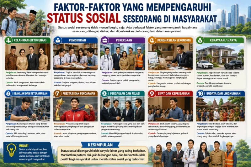 Faktor-Faktor yang Mempengaruhi Status Sosial Seseorang di Masyarakat