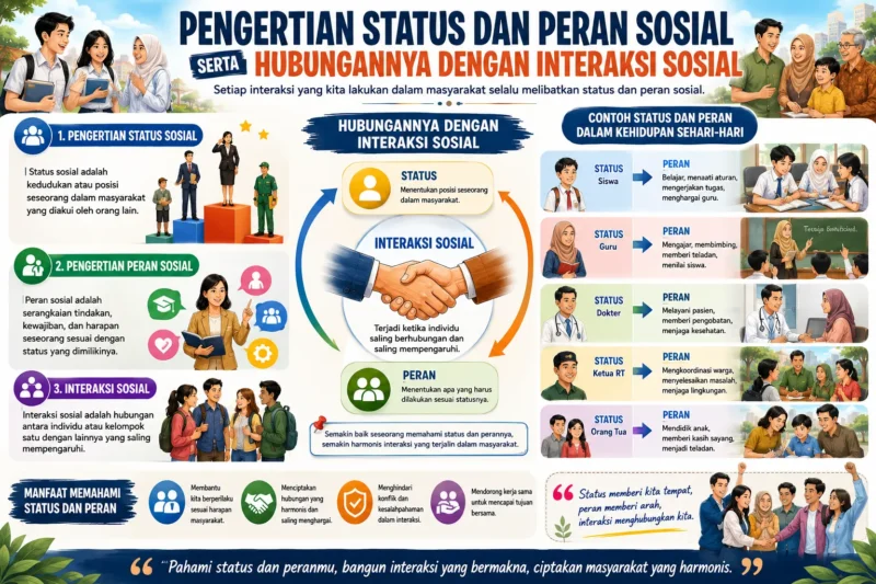Pengertian Status dan Peran Sosial serta Hubungannya dengan Interaksi Sosial