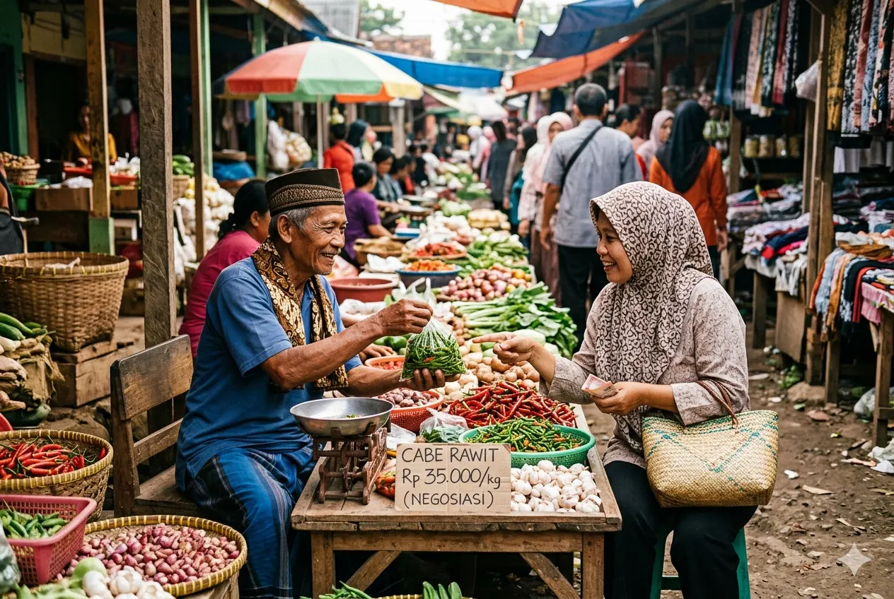 Jenis-Jenis Pasar Menurut Waktu Bertemunya Penjual dan Pembeli (AiStudio)