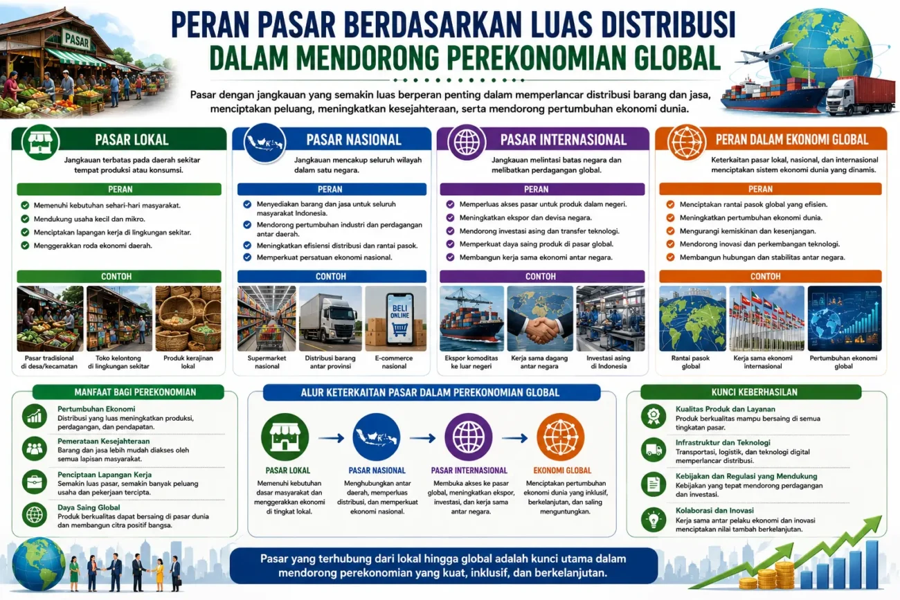 Peran Pasar Berdasarkan Luas Distribusi dalam Mendorong Perekonomian Global (AiStudio)