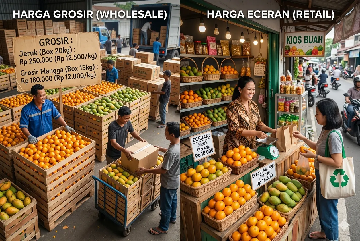 Perbedaan Harga Grosir dan Eceran Beserta Contohnya (AiStudio)