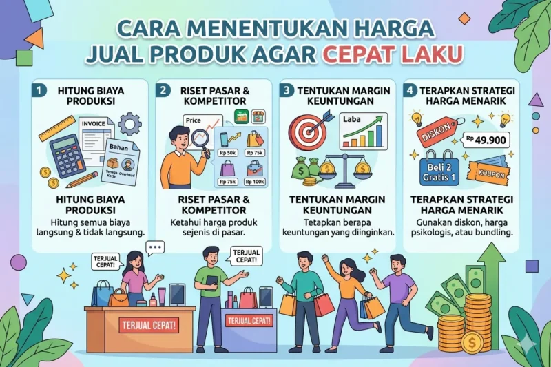Cara Menentukan Harga Jual Produk agar Cepat Laku