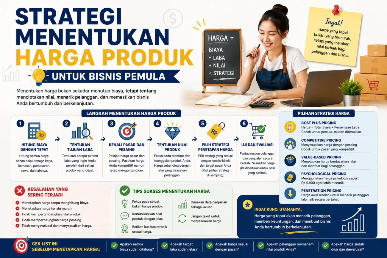 Strategi Menentukan Harga Produk untuk Bisnis Pemula (AiStudio)