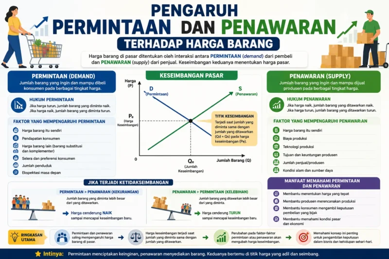 Pengaruh Permintaan dan Penawaran terhadap Harga Barang
