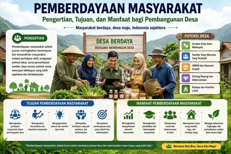 Pemberdayaan Masyarakat: Pengertian, Tujuan, dan Manfaat bagi Pembangunan Desa