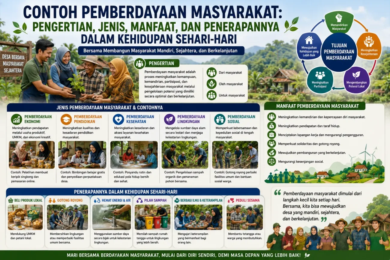 Contoh Pemberdayaan Masyarakat: Pengertian, Jenis, Manfaat, dan Penerapannya dalam Kehidupan Sehari-hari (AiStudio)