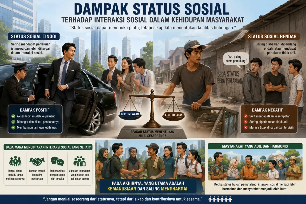 Dampak Status Sosial terhadap Interaksi Sosial dalam Kehidupan Masyarakat (AiStudio)