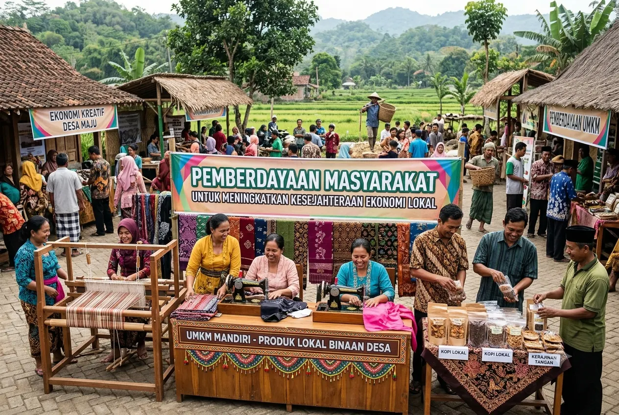 Strategi Pemberdayaan Masyarakat untuk Meningkatkan Kesejahteraan Ekonomi Lokal (AiStudio)