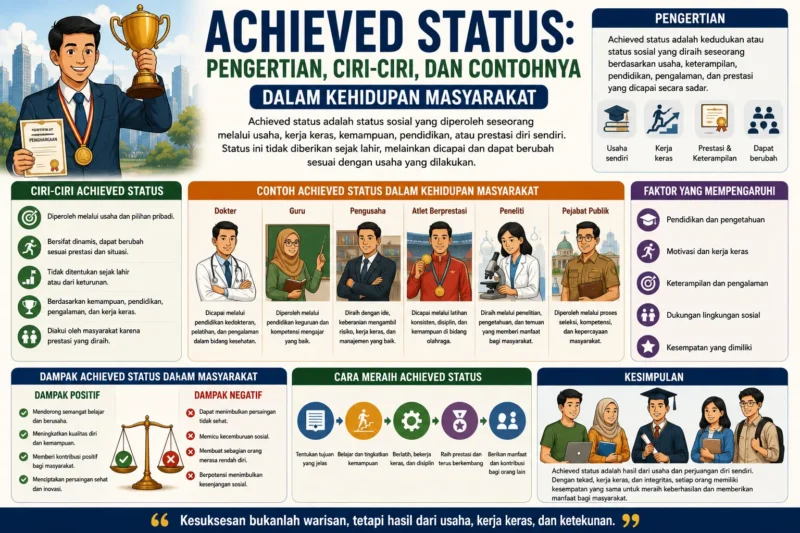 Achieved Status: Pengertian, Ciri-Ciri, dan Contohnya dalam Kehidupan Masyarakat
