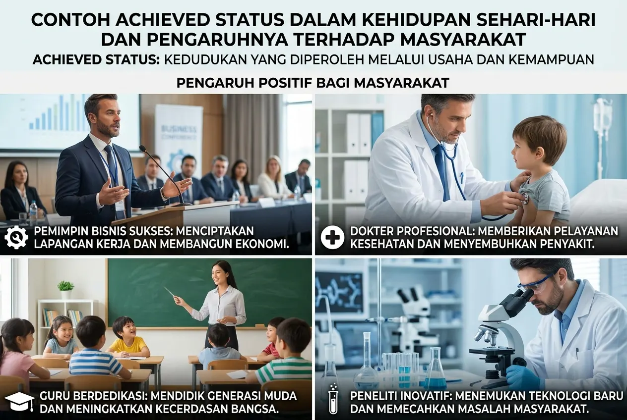 Contoh Achieved Status dalam Kehidupan Sehari-hari dan Pengaruhnya terhadap Masyarakat (AiStudio)