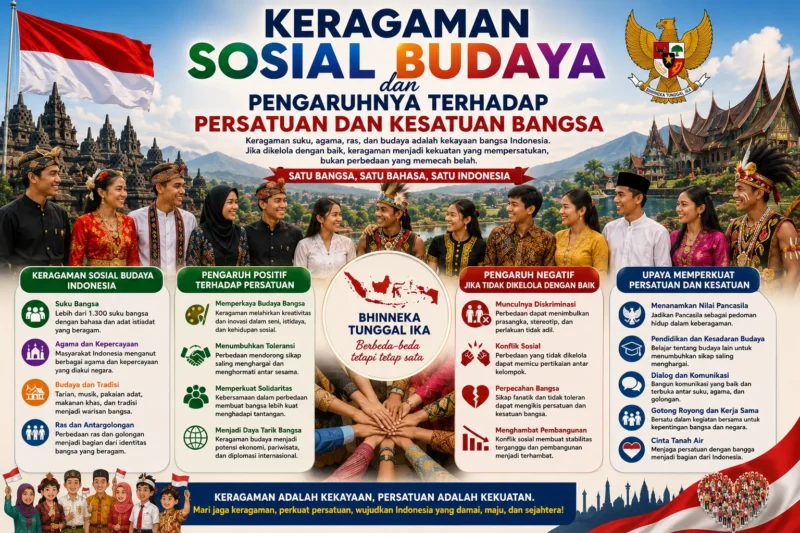 Keragaman Sosial Budaya dan Pengaruhnya terhadap Persatuan dan Kesatuan Bangsa