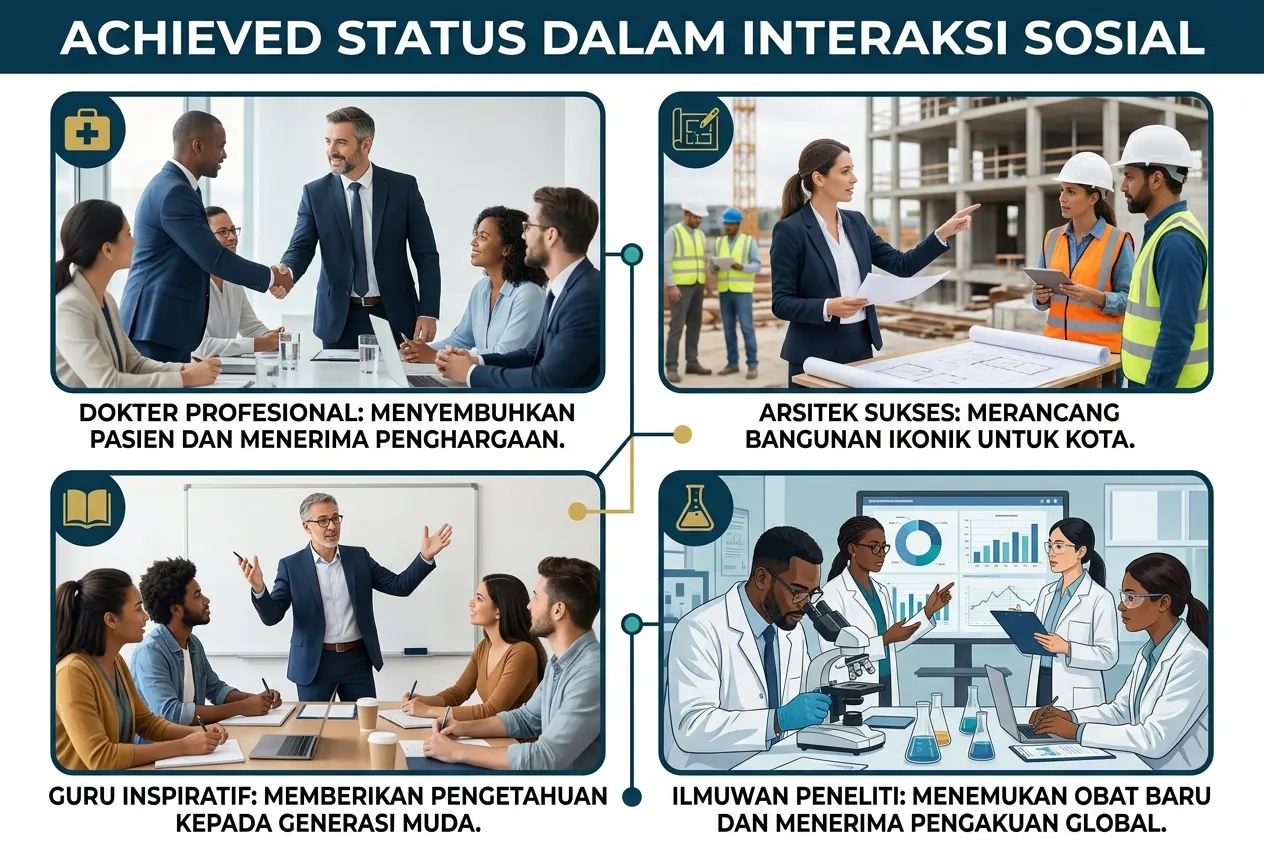 Achieved Status dalam Interaksi Sosial: Pengertian, Fungsi, dan Contohnya (AiStudio)