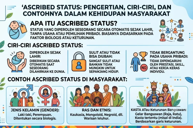 Ascribed Status: Pengertian, Ciri-Ciri, dan Contohnya dalam Kehidupan Masyarakat