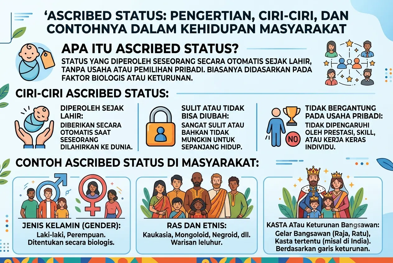 Ascribed Status: Pengertian, Ciri-Ciri, dan Contohnya dalam Kehidupan Masyarakat (AiStatus)