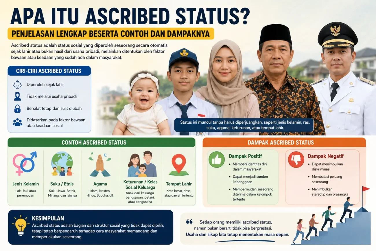 Apa Itu Ascribed Status? Penjelasan Lengkap Beserta Contoh dan Dampaknya (AiStudio)