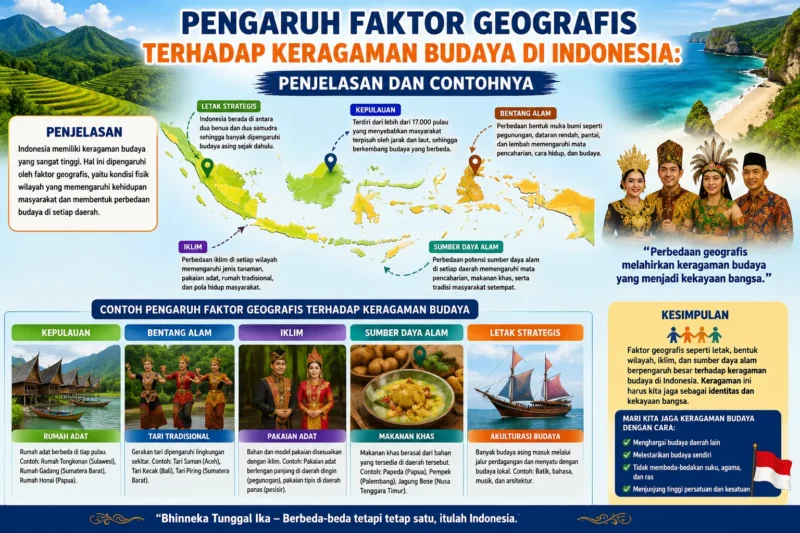 Pengaruh Faktor Geografis terhadap Keragaman Budaya di Indonesia: Penjelasan dan Contohnya