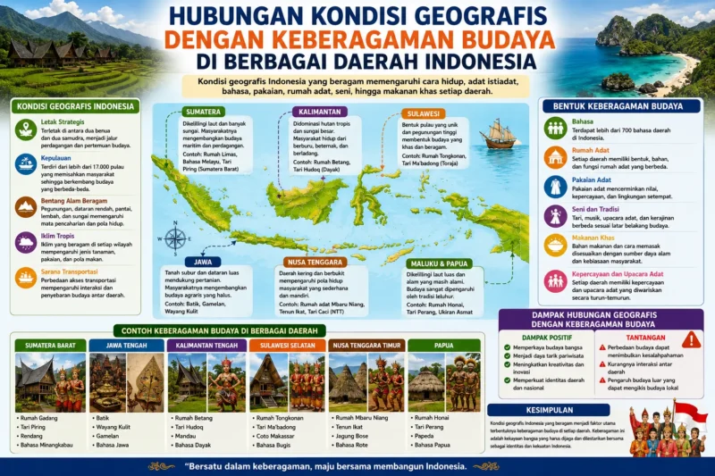 Hubungan Kondisi Geografis dengan Keberagaman Budaya di Berbagai Daerah Indonesia