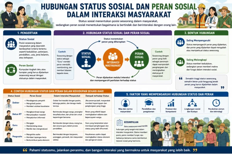 Hubungan Status Sosial dan Peran Sosial dalam Interaksi Masyarakat