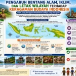 Pengaruh Bentang Alam, Iklim, dan Letak Wilayah terhadap Keragaman Budaya Indonesia (AiStudio)