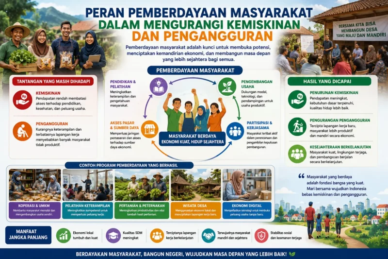 Peran Pemberdayaan Masyarakat dalam Mengurangi Kemiskinan dan Pengangguran