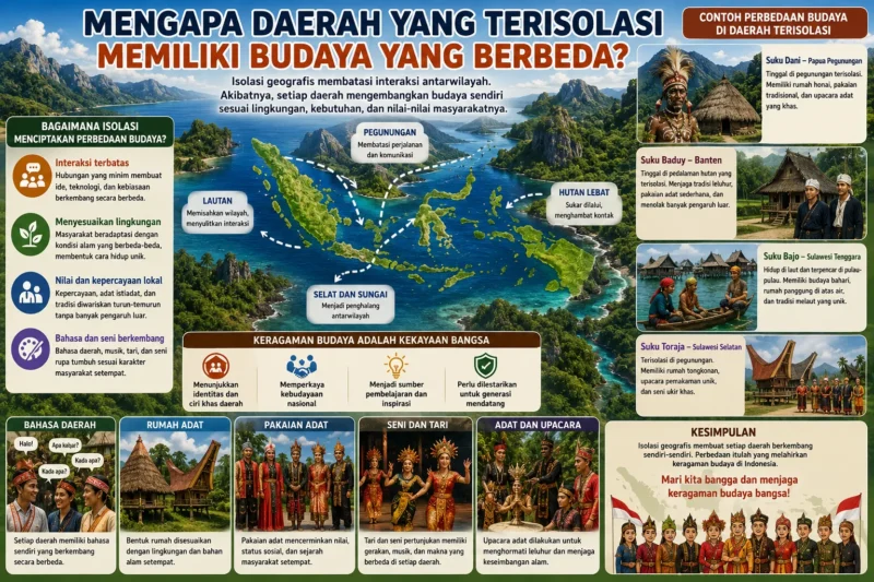 Mengapa Daerah yang Terisolasi Memiliki Budaya yang Berbeda? Penjelasan dan Contohnya