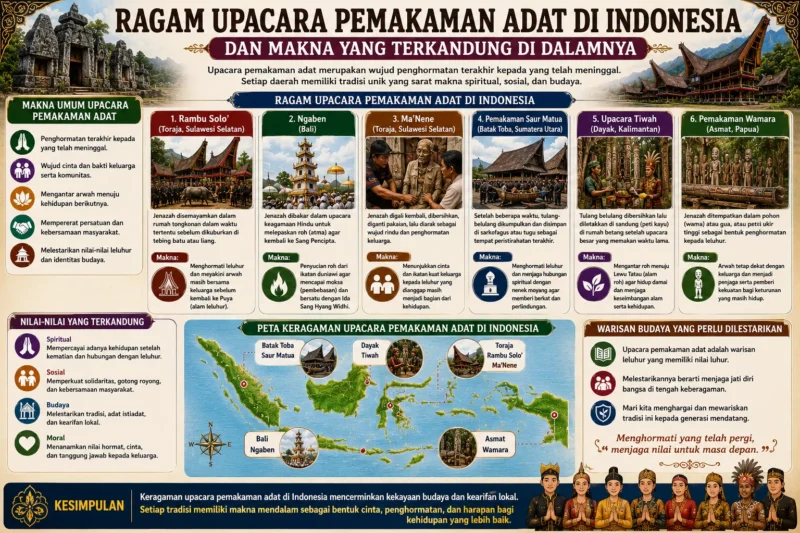 Ragam Upacara Pemakaman Adat di Indonesia dan Makna yang Terkandung di Dalamnya