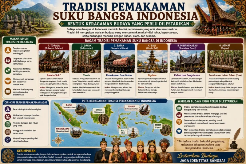 Tradisi Pemakaman Suku Bangsa Indonesia: Bentuk Keragaman Budaya yang Perlu Dilestarikan