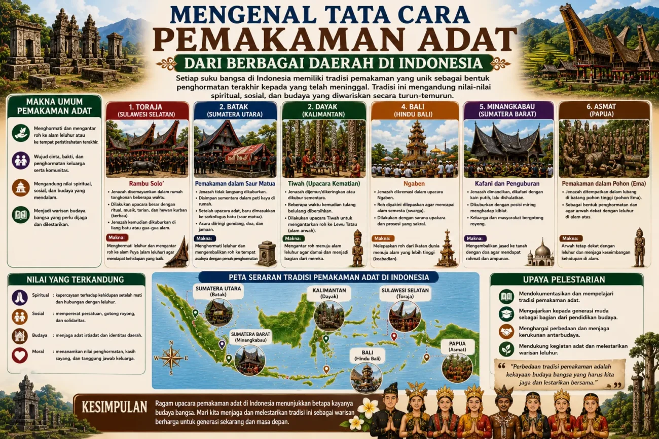 Mengenal Tata Cara Pemakaman Adat dari Berbagai Daerah di Indonesia (AiStudio)