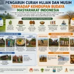 Pengaruh Curah Hujan dan Musim terhadap Kehidupan Budaya Masyarakat Indonesia (AiStudio)