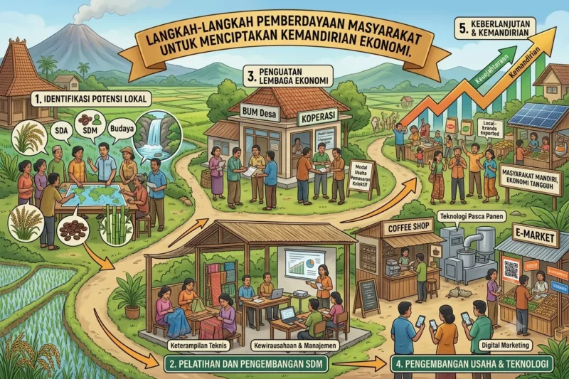 Langkah-Langkah Pemberdayaan Masyarakat untuk Menciptakan Kemandirian Ekonomi