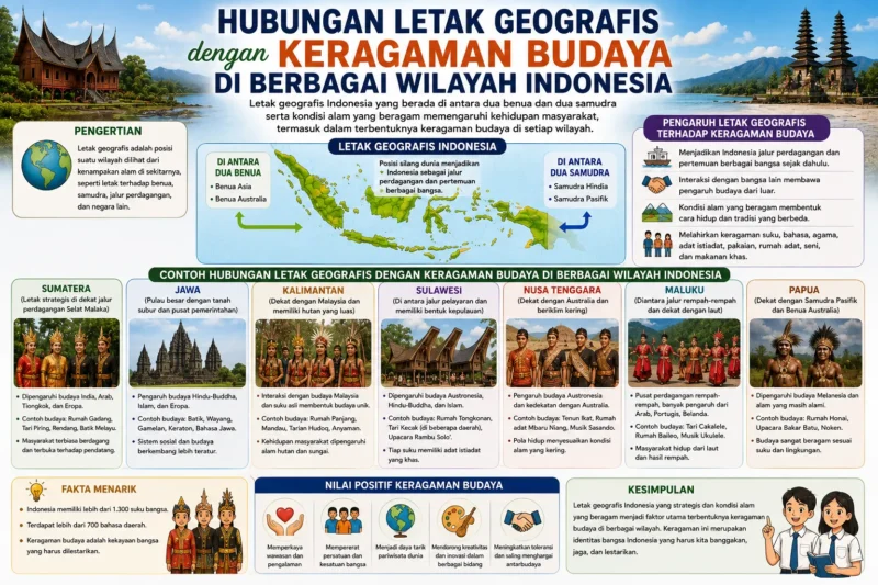 Hubungan Letak Geografis dengan Keragaman Budaya di Berbagai Wilayah Indonesia