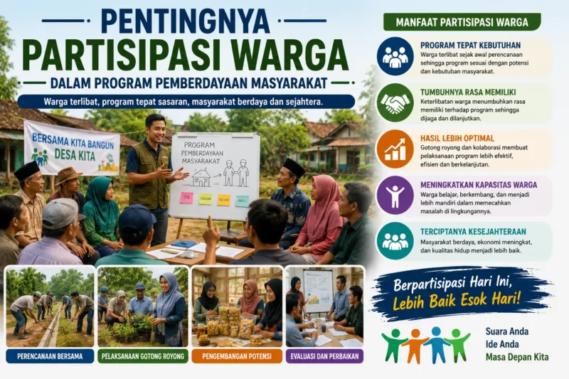 Pentingnya Partisipasi Warga dalam Program Pemberdayaan Masyarakat