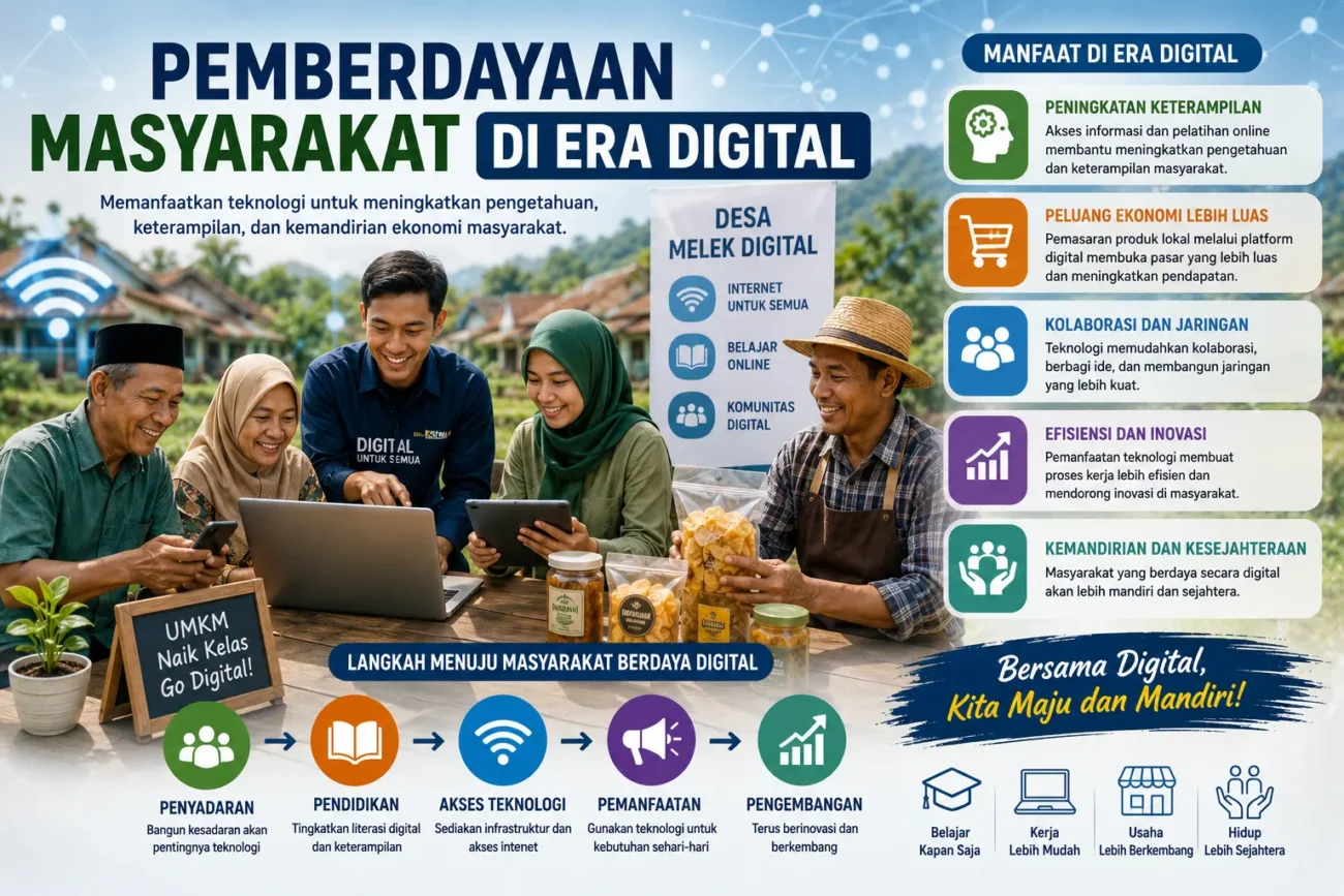 Pemberdayaan Masyarakat di Era Digital: Peluang dan Tantangan yang Perlu Diketahui (AiStudio)