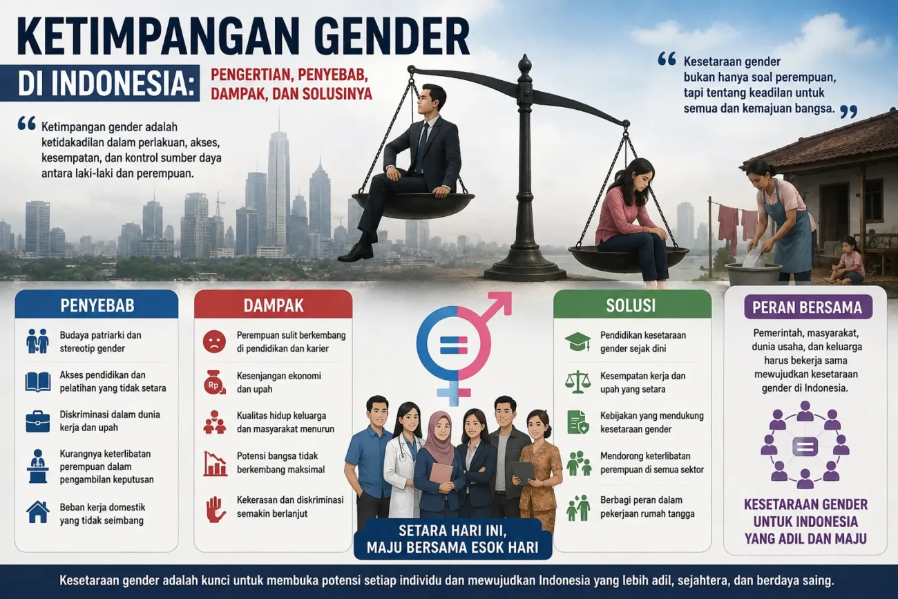 Ketimpangan Gender di Indonesia: Pengertian, Penyebab, Dampak, dan Solusinya (AiStudio)