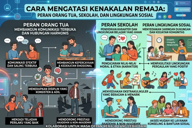 Cara Mengatasi Kenakalan Remaja: Peran Orang Tua, Sekolah, dan Lingkungan Sosial