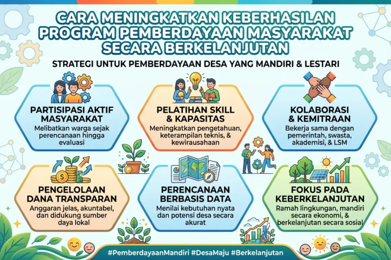Cara Meningkatkan Keberhasilan Program Pemberdayaan Masyarakat secara Berkelanjutan
