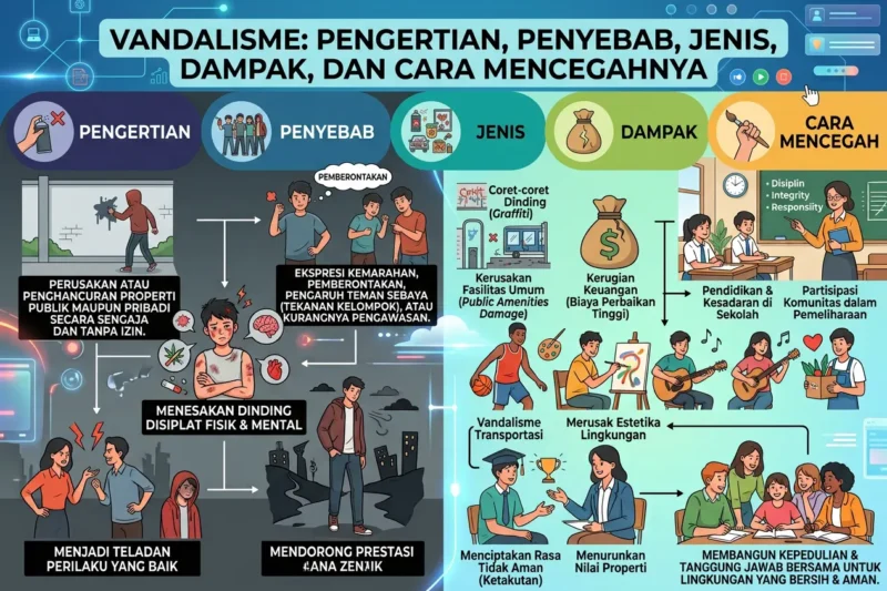Vandalisme: Pengertian, Penyebab, Jenis, Dampak, dan Cara Mencegahnya