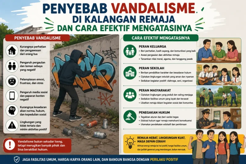Penyebab Vandalisme di Kalangan Remaja dan Cara Efektif Mengatasinya