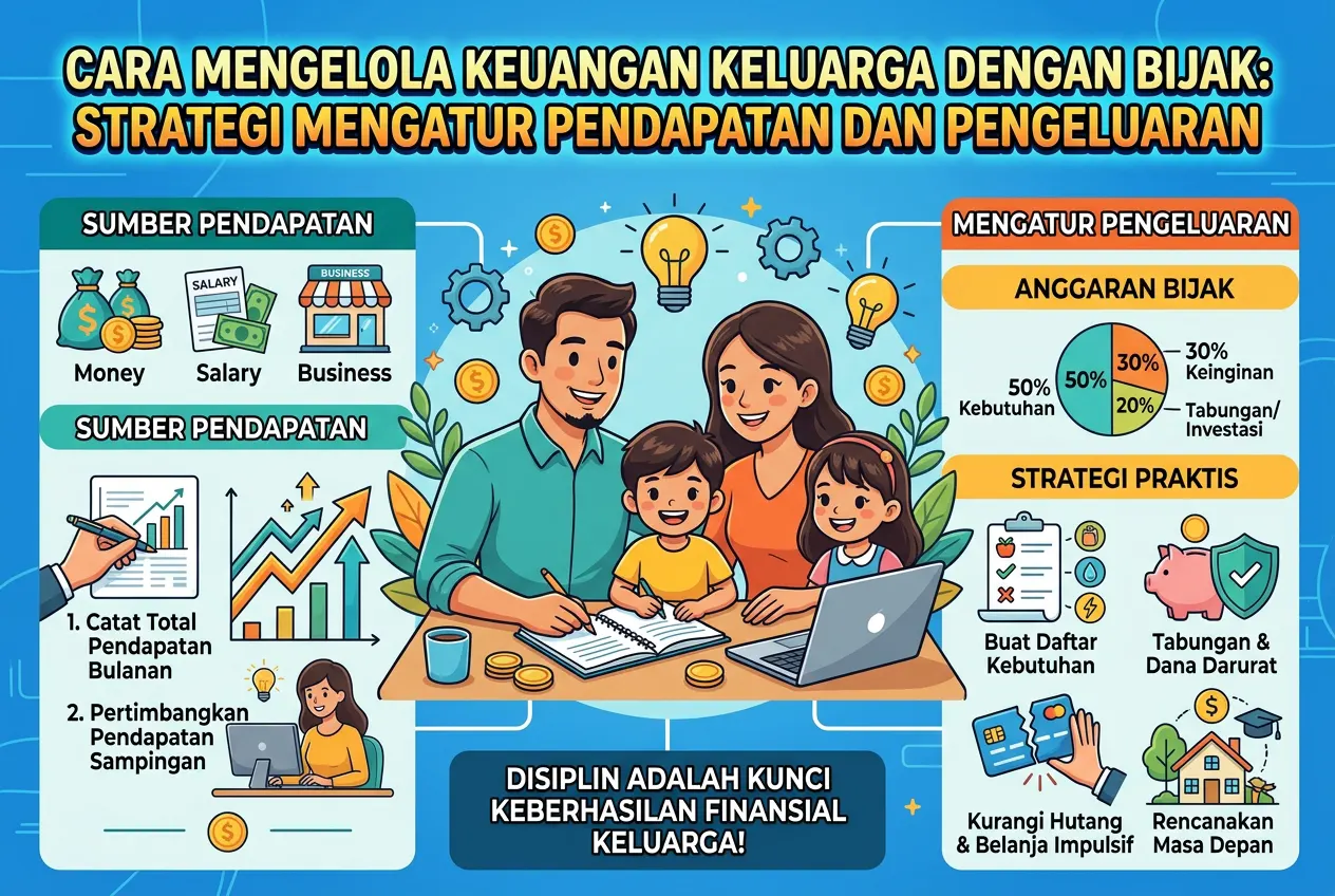 Cara Mengelola Keuangan Keluarga dengan Bijak: Strategi Mengatur Pendapatan dan Pengeluaran (AiStudio)