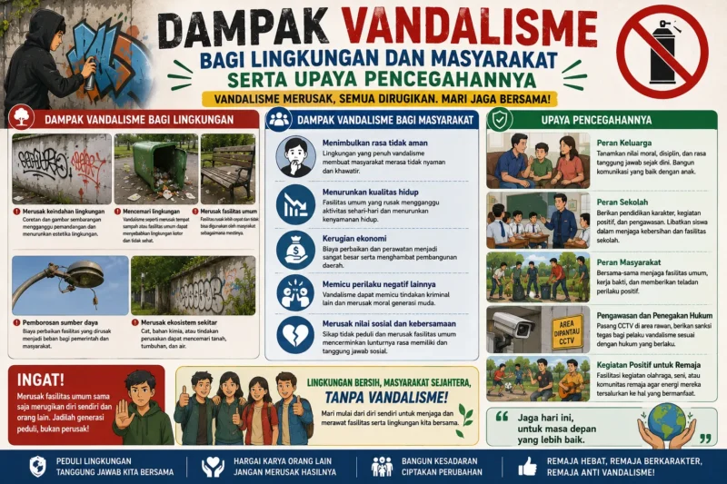Dampak Vandalisme bagi Lingkungan dan Masyarakat serta Upaya Pencegahannya