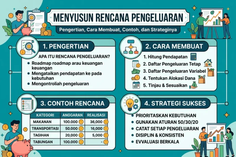 Menyusun Rencana Pengeluaran: Pengertian, Cara Membuat, Contoh, dan Strateginya
