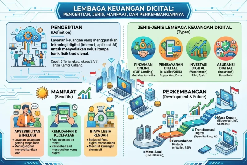 Lembaga Keuangan Digital: Pengertian, Jenis, Manfaat, dan Perkembangannya