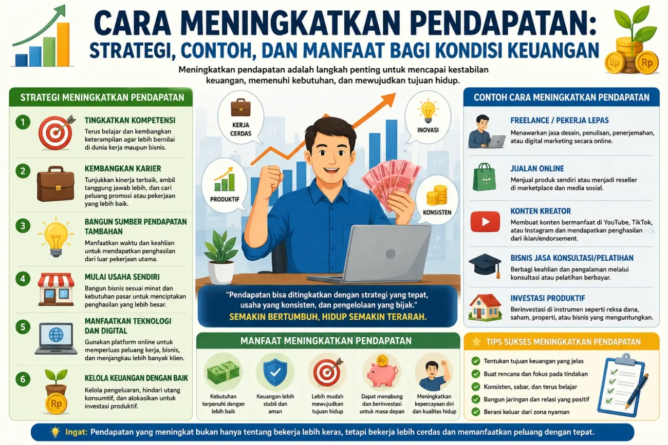 Cara Meningkatkan Pendapatan: Strategi, Contoh, dan Manfaat bagi Kondisi Keuangan (AiStudio)