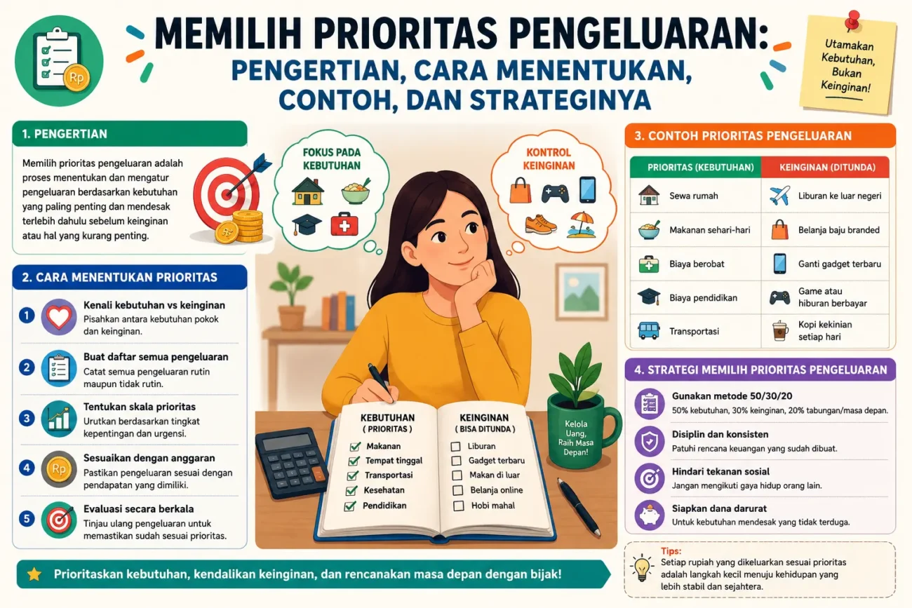 Memilih Prioritas Pengeluaran: Pengertian, Cara Menentukan, Contoh, dan Strateginya (AiStudio)
