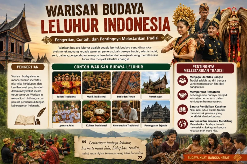 Warisan Budaya Leluhur Indonesia: Pengertian, Contoh, dan Pentingnya Melestarikan Tradisi