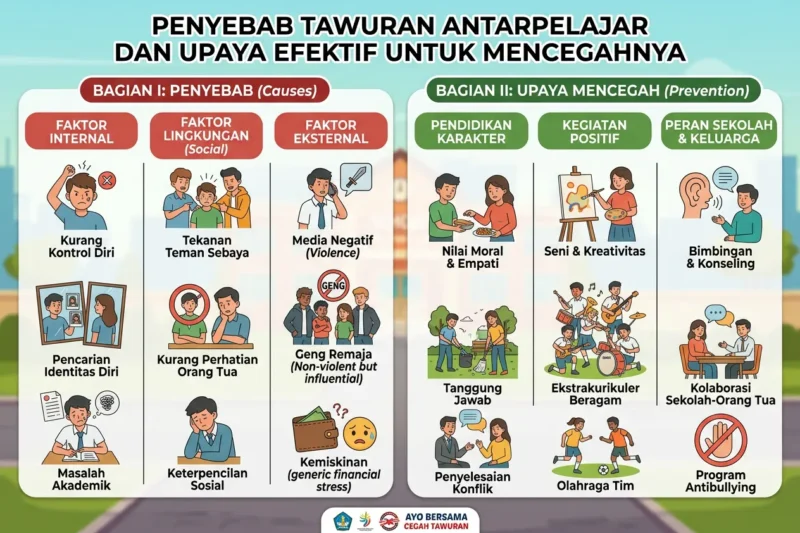 Penyebab Tawuran Antarpelajar dan Upaya Efektif untuk Mencegahnya